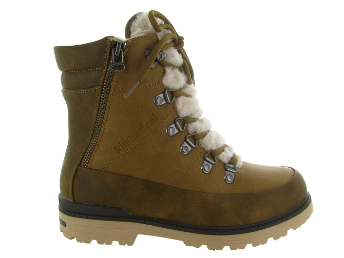apres ski bottes fourrees - Chaussure neige - femme - Synthétique - Beige - Kimberfeel5771601_2