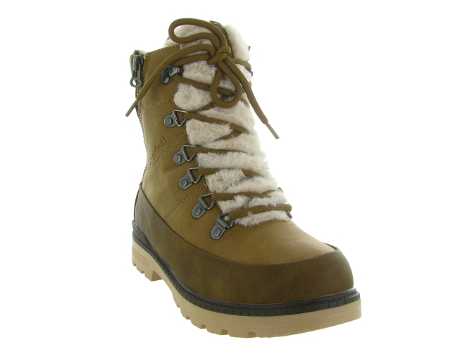 apres ski bottes fourrees - Chaussure neige - femme - Synthétique - Beige - Kimberfeel5771601_3