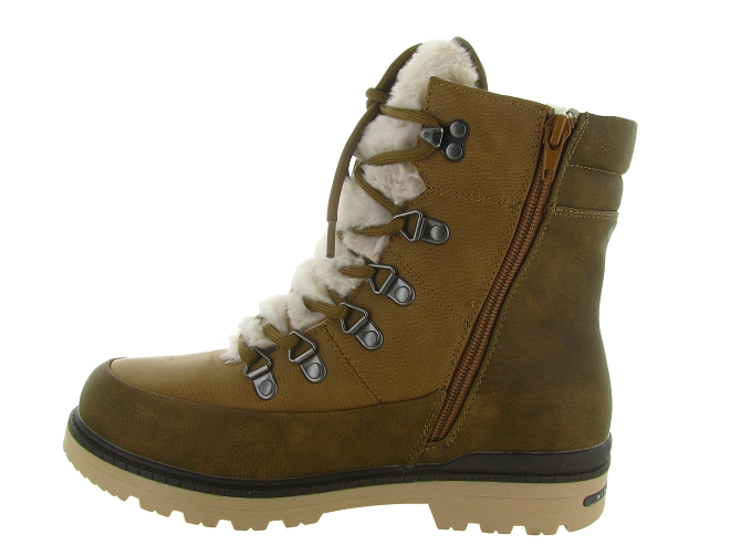 apres ski bottes fourrees - Chaussure neige - femme - Synthétique - Beige - Kimberfeel5771601_4
