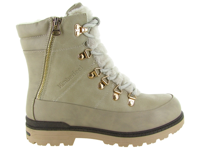 apres ski bottes fourrees - Chaussure neige - femme - Synthétique - Gris - Kimberfeel5771602_2