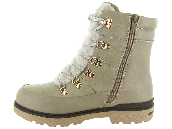 apres ski bottes fourrees - Chaussure neige - femme - Synthétique - Gris - Kimberfeel5771602_4