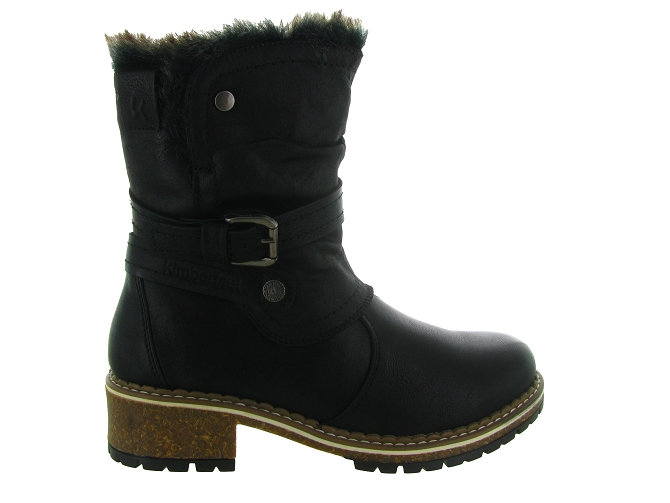 apres ski bottes fourrees - Chaussure neige - femme - Synthétique - Noir - Kimberfeel5772102_2
