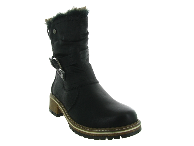 apres ski bottes fourrees - Chaussure neige - femme - Synthétique - Noir - Kimberfeel5772102_3