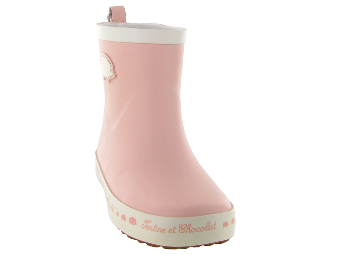 bottes de pluie -  - junior fille - Caoutchouc - Rose - Pom d api5774501_3