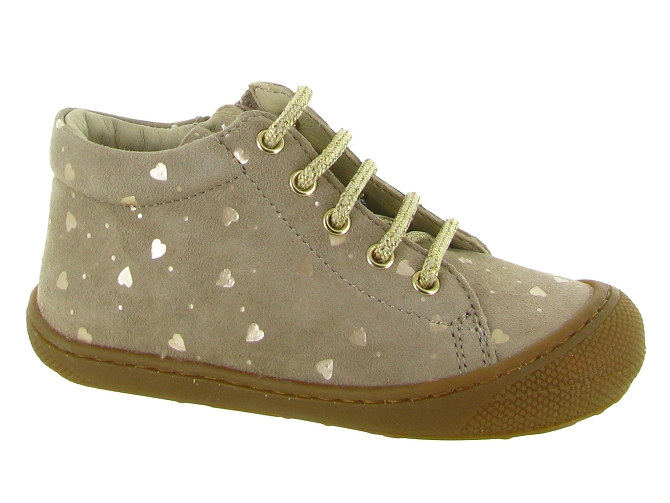 pre marche du 16 au 23 - Semelle souple - bebe fille - Cuir - Taupe - Naturino