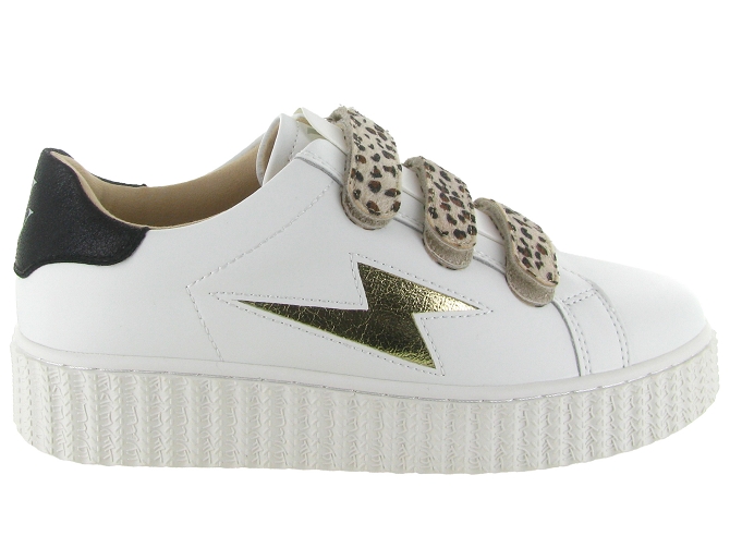 baskets et sneakers - Tendance - femme - Cuir - Blanc - Vanessa wu5780601_2