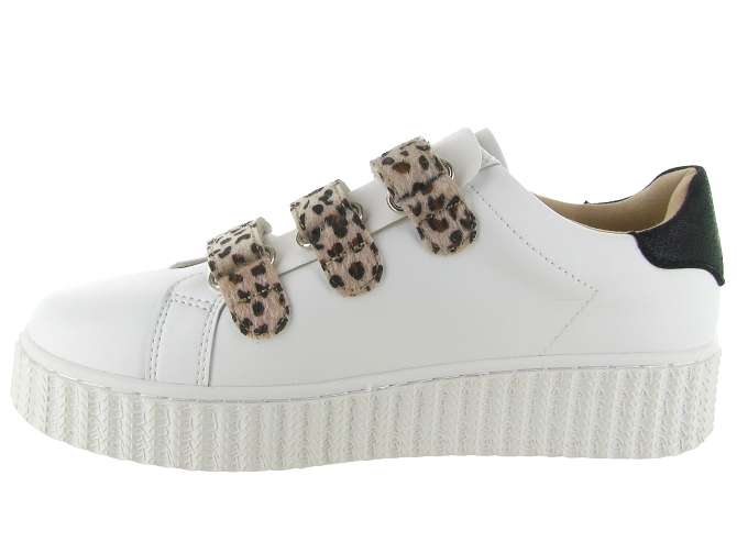 baskets et sneakers - Tendance - femme - Cuir - Blanc - Vanessa wu5780601_4