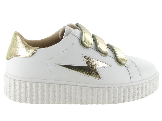 baskets et sneakers - Tendance - femme - Cuir - Blanc - Vanessa wu5780701_2