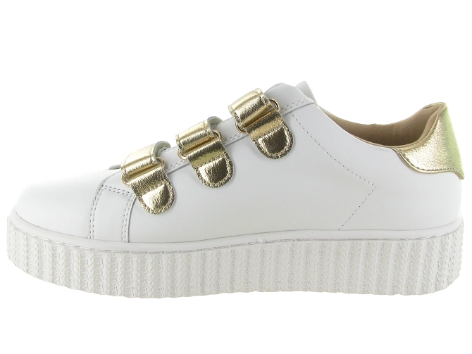 baskets et sneakers - Tendance - femme - Cuir - Blanc - Vanessa wu5780701_4