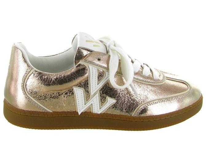 baskets et sneakers - Tendance - femme - Cuir - Or - Vanessa wu5781101_2