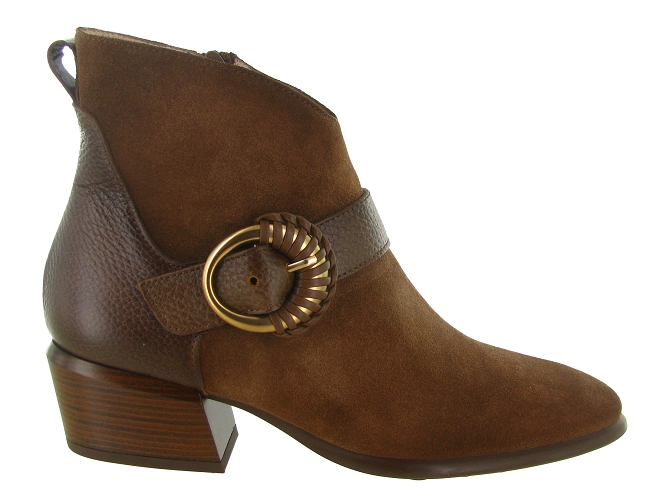 bottines et boots - Chelsea - femme - Cuir - Marron - Hispanitas5782301_2