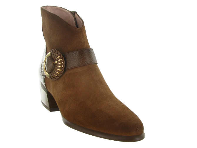 bottines et boots - Chelsea - femme - Cuir - Marron - Hispanitas5782301_3