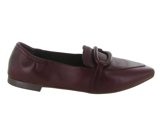 mocassins - Elégant - femme - Cuir - Bordeaux - La vitrina5784001_2