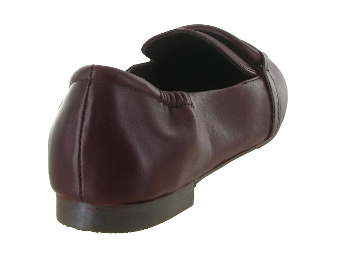 mocassins - Elégant - femme - Cuir - Bordeaux - La vitrina5784001_5