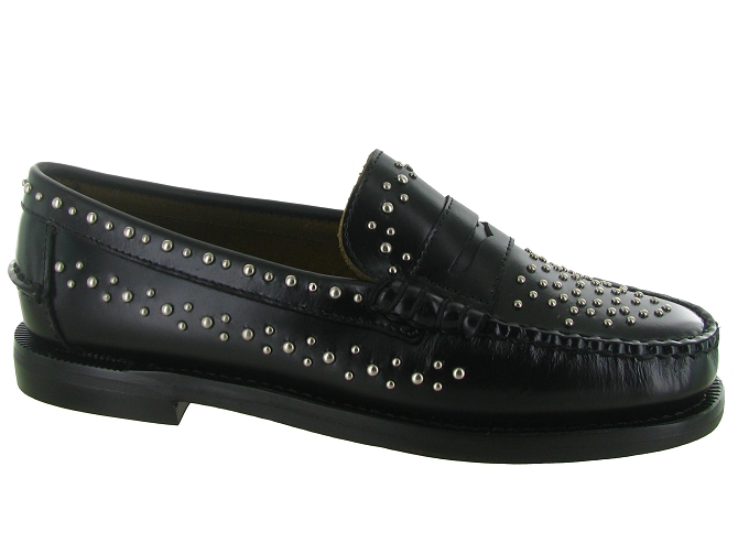 mocassins - Elégant - femme - Cuir - Noir - Sebago