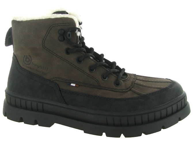 apres ski bottes fourrees - Bottes de neige - homme - Cuir - Marron - Bugatti