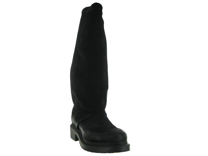 bottines et boots - Chelsea - femme - Nubuck - Noir - Metisse5786201_3