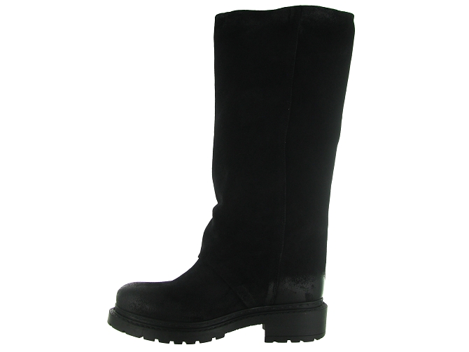 bottines et boots - Chelsea - femme - Nubuck - Noir - Metisse5786201_4