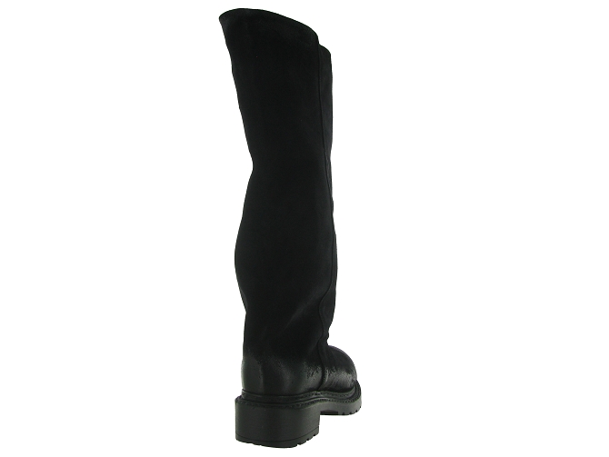 bottines et boots - Chelsea - femme - Nubuck - Noir - Metisse5786201_5