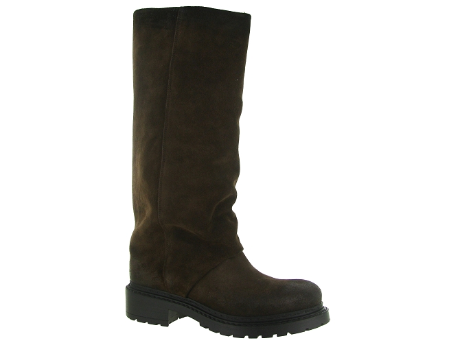 bottines et boots - Chelsea - femme - Nubuck - Marron - Metisse