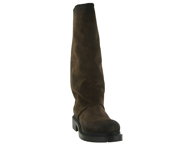 bottines et boots - Chelsea - femme - Nubuck - Marron - Metisse5786202_3