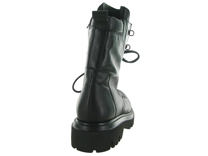 bottines et boots - Motardes - femme - Cuir - Noir - Fruit5786301_5