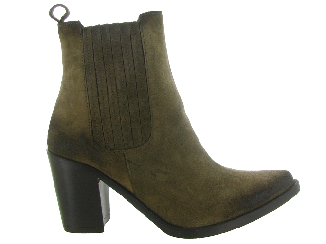 bottines et boots - Chelsea - femme - Nubuck - Taupe - Emanuele crasto5786401_2