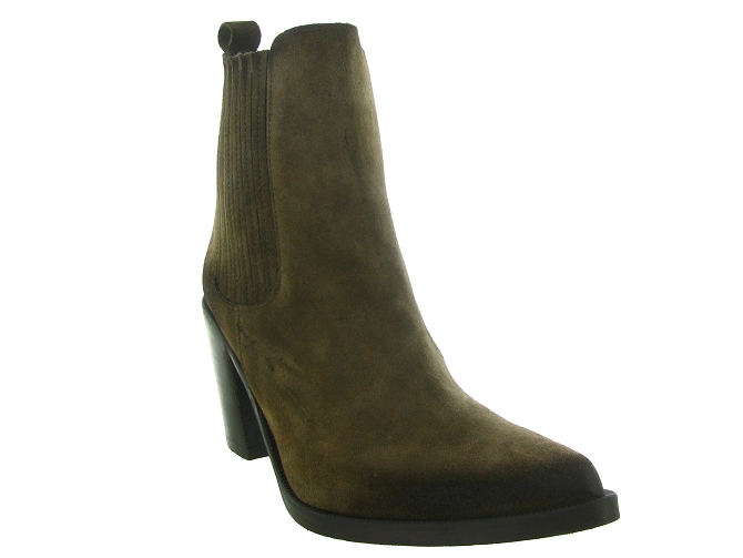bottines et boots - Chelsea - femme - Nubuck - Taupe - Emanuele crasto5786401_3