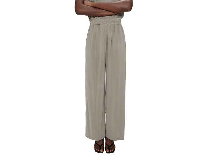 pantalon - DROIT - vetement femme - Textile - Kaki - Grace and mila5787602_3