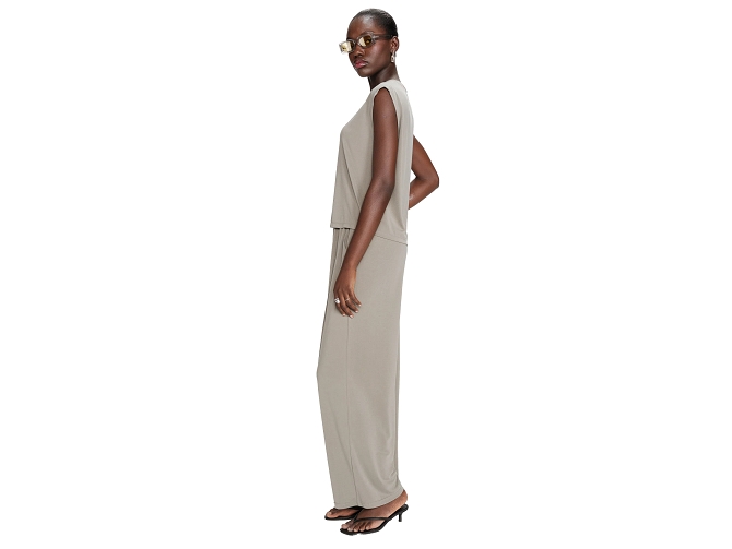 pantalon - DROIT - vetement femme - Textile - Kaki - Grace and mila5787602_5