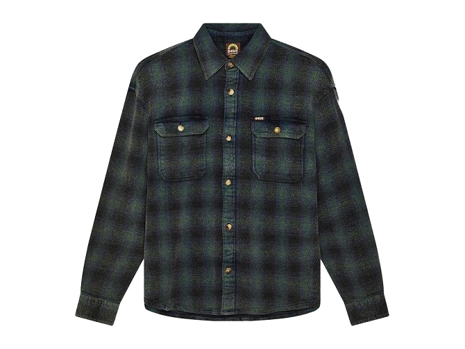 chemise - ML - vetement homme - Coton - Noir - Deus