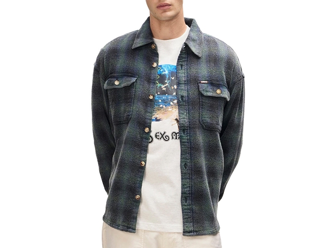 chemise - ML - vetement homme - Coton - Noir - Deus5790301_4