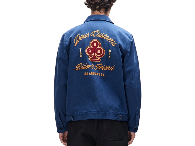 veste - LEGERE ETE - vetement homme - Coton - Bleu jean - Deus5790501_4