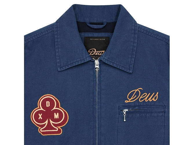 veste - LEGERE ETE - vetement homme - Coton - Bleu jean - Deus5790501_5