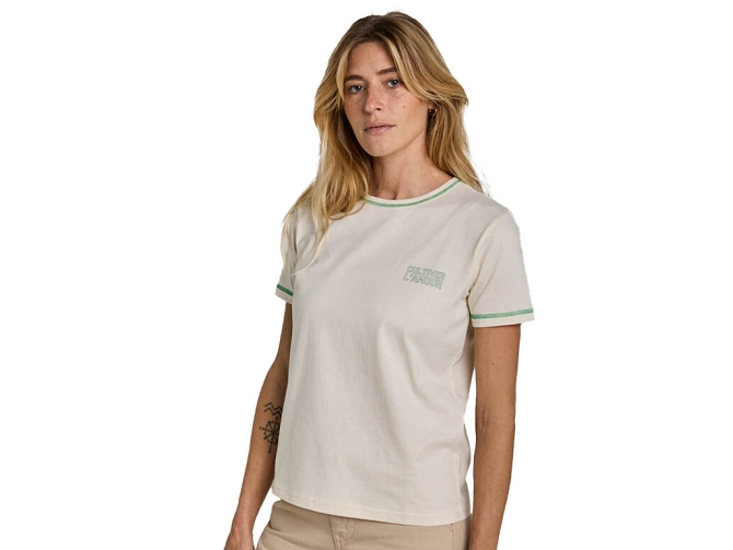 tee shirt - MC - vetement femme - Coton - Blanc - Graine