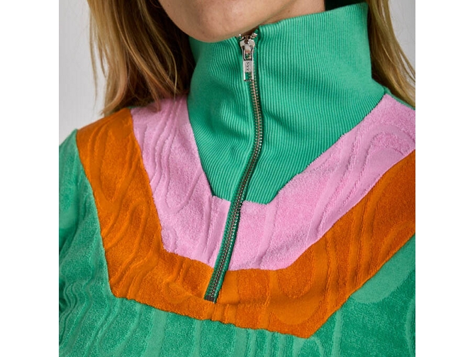 pull - ML - vetement femme - Coton - Vert - Graine5793901_2