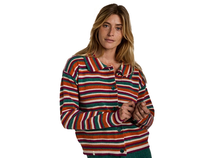 gilet - ML - vetement femme - Coton - Multicolor - Graine