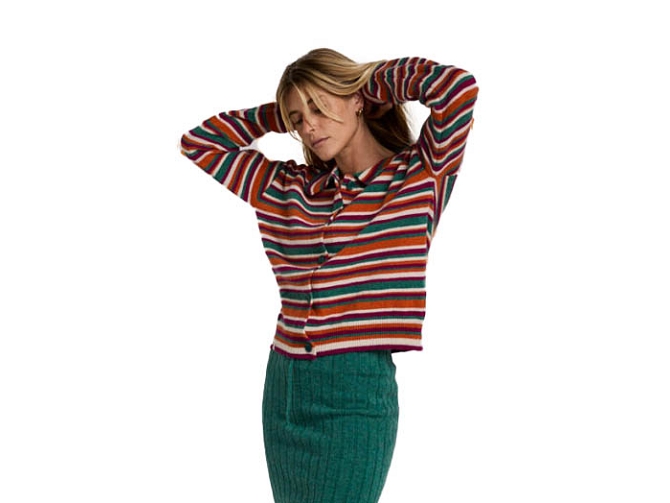 gilet - ML - vetement femme - Coton - Multicolor - Graine5794001_2