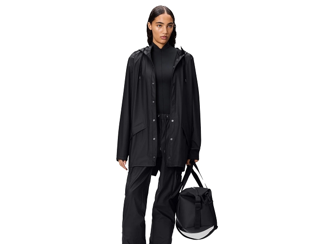 veste - IMPERMEABLE - vetement femme - Textile - Noir - Rains5795004_4