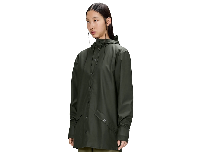 veste - IMPERMEABLE - vetement femme - Textile - Vert - Rains5795006_3