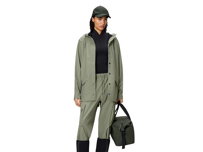 veste - IMPERMEABLE - vetement femme - Textile - Vert - Rains5795007_3
