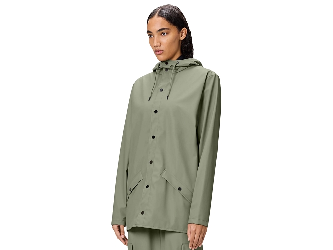 veste - IMPERMEABLE - vetement femme - Textile - Vert - Rains5795007_4