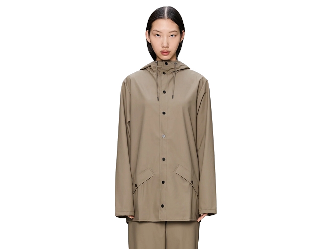 veste - IMPERMEABLE - vetement femme - Textile - Beige - Rains5795009_2