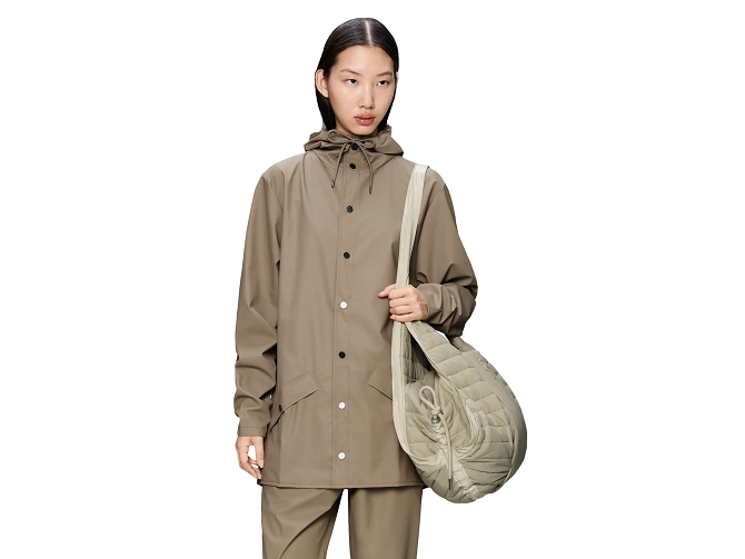 veste - IMPERMEABLE - vetement femme - Textile - Beige - Rains5795009_3