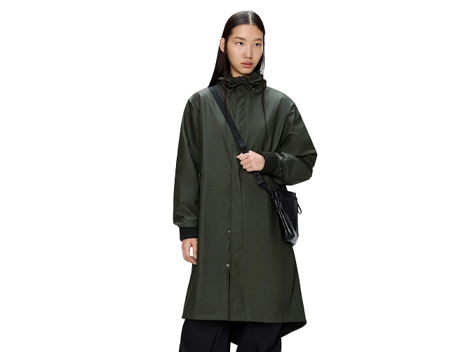 veste - IMPERMEABLE - vetement femme - Textile - Vert - Rains5795201_3
