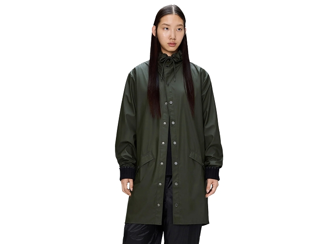veste - IMPERMEABLE - vetement femme - Textile - Vert - Rains5795303_3