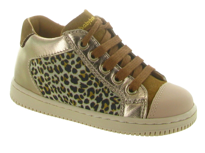 pre marche du 16 au 23 - Semelle souple - bebe fille - Cuir - Léopard - Babybotte