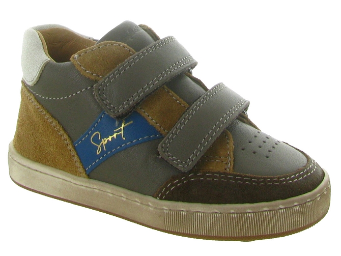 pre marche du 16 au 23 - Semelle souple - bebe garcon - Cuir - Taupe - Babybotte