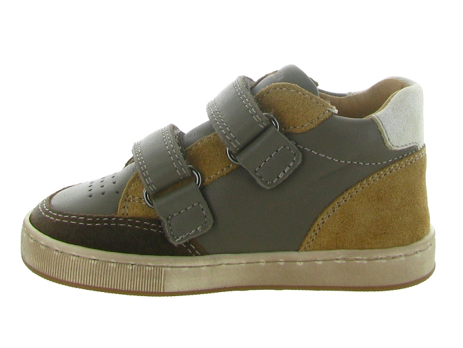 pre marche du 16 au 23 - Semelle souple - bebe garcon - Cuir - Taupe - Babybotte5796501_4