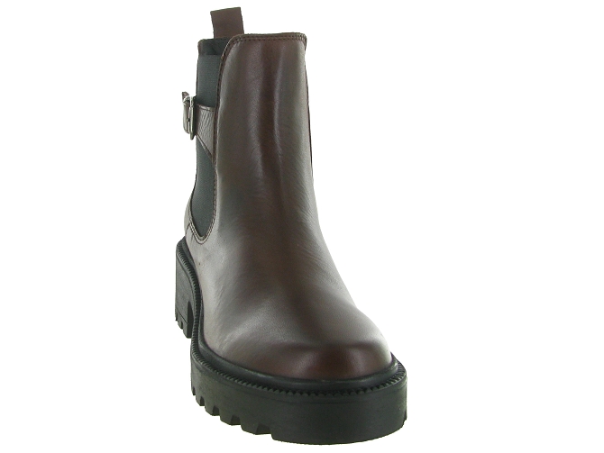 bottines et boots - Chelsea - femme - Cuir - Marron - Creator5798501_3